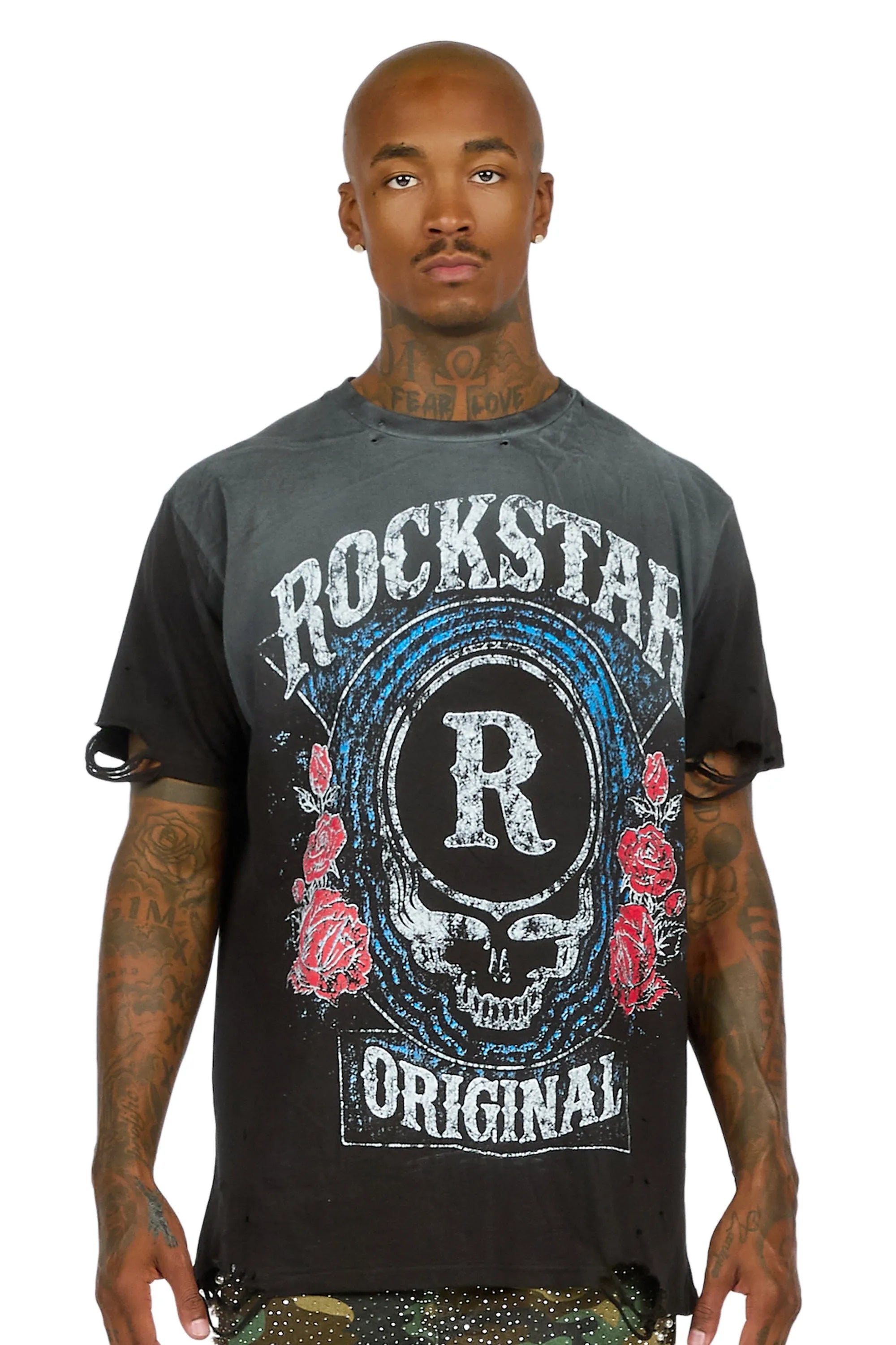 Hendry Black Oversized Graphic T-Shirt - image 2