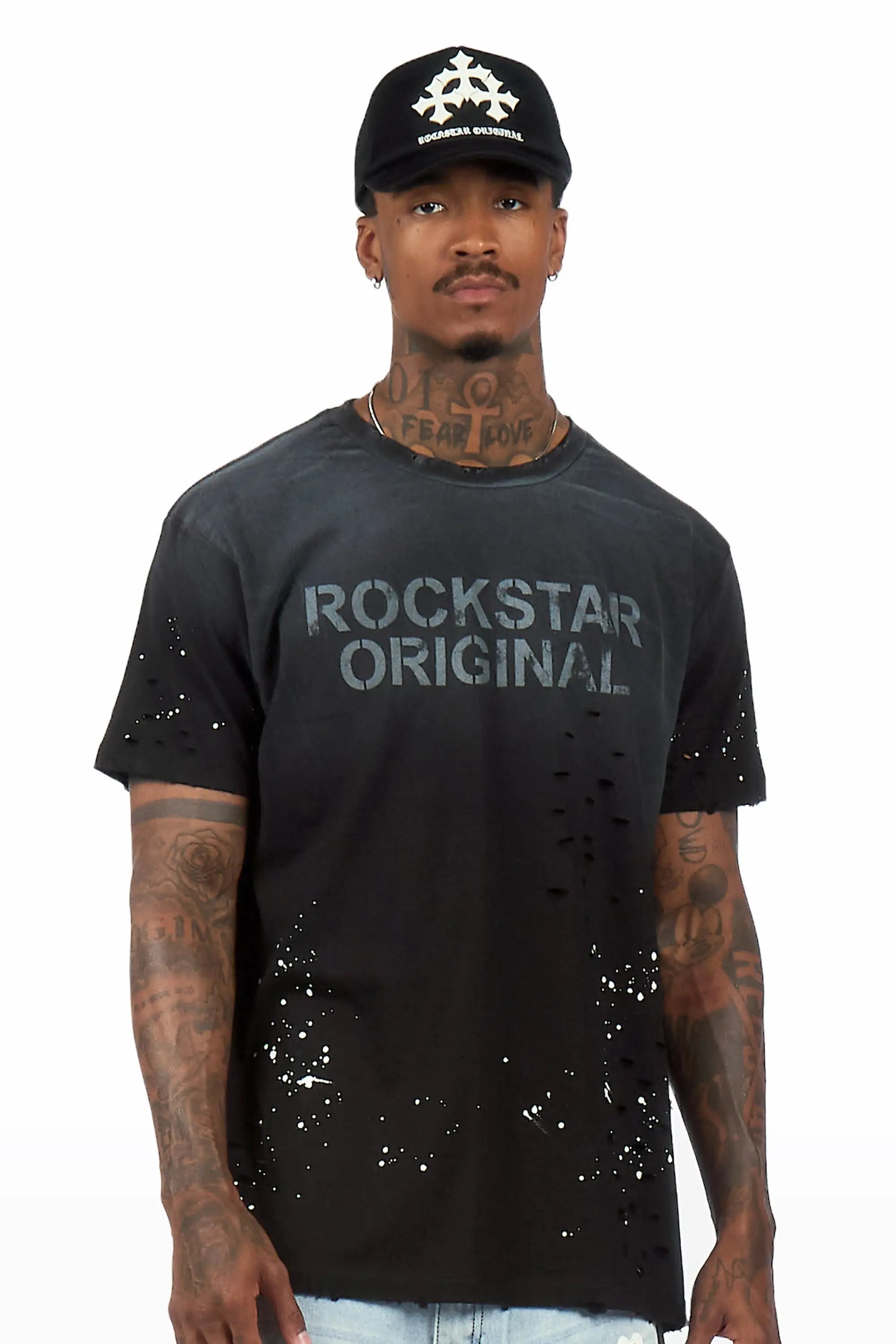 Reign Black/Black Oversized Graphic T-Shirt - image 4