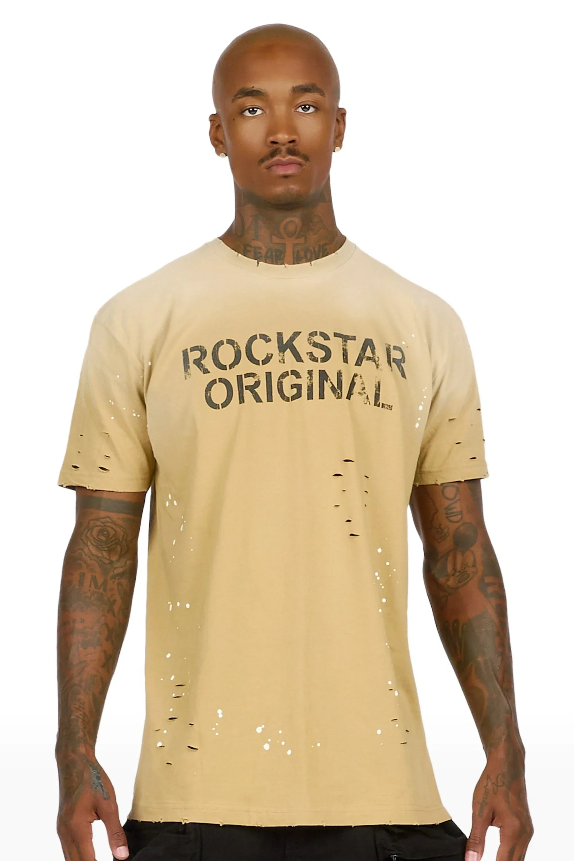 Reign Beige Oversized Graphic T-Shirt - image 2