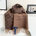 Louis Vuitton Wool Jacquard Monogram Scarf
