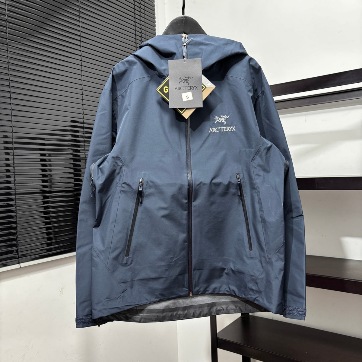 Arc'teryx Blue Hooded Zip-Up Jacket