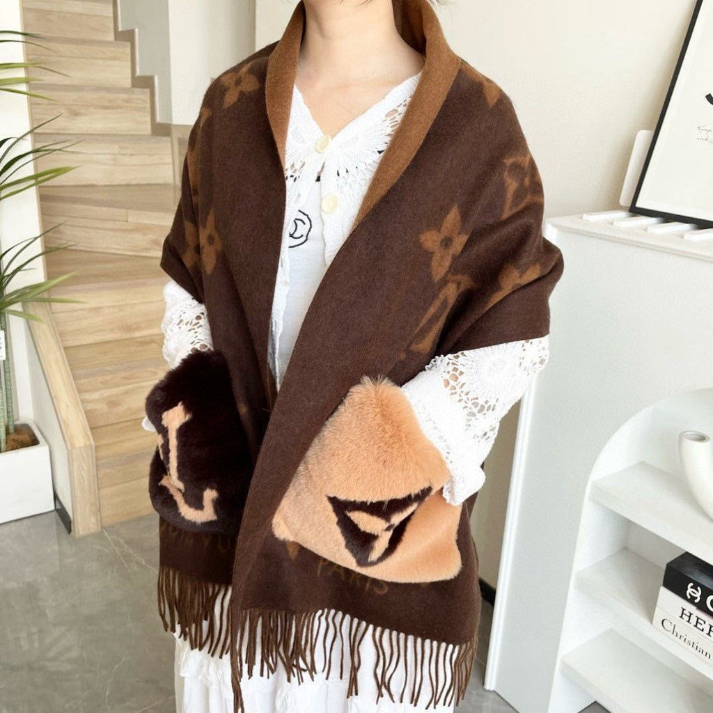 Louis Vuitton Wool Jacquard Monogram Scarf