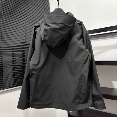 Arc'teryx Black Hooded Zip-Up Jacket