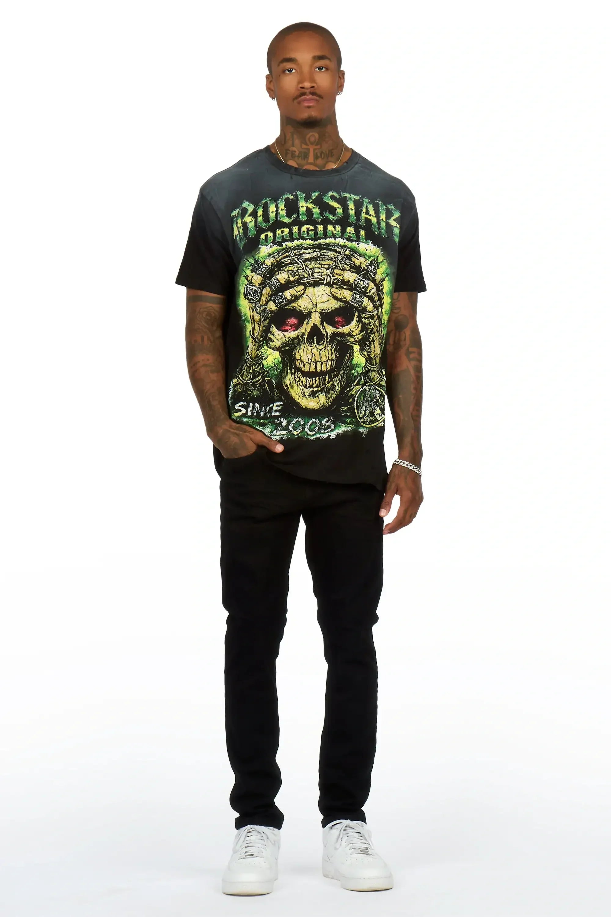 Mack Black Oversized Graphic T-Shirt - image 2