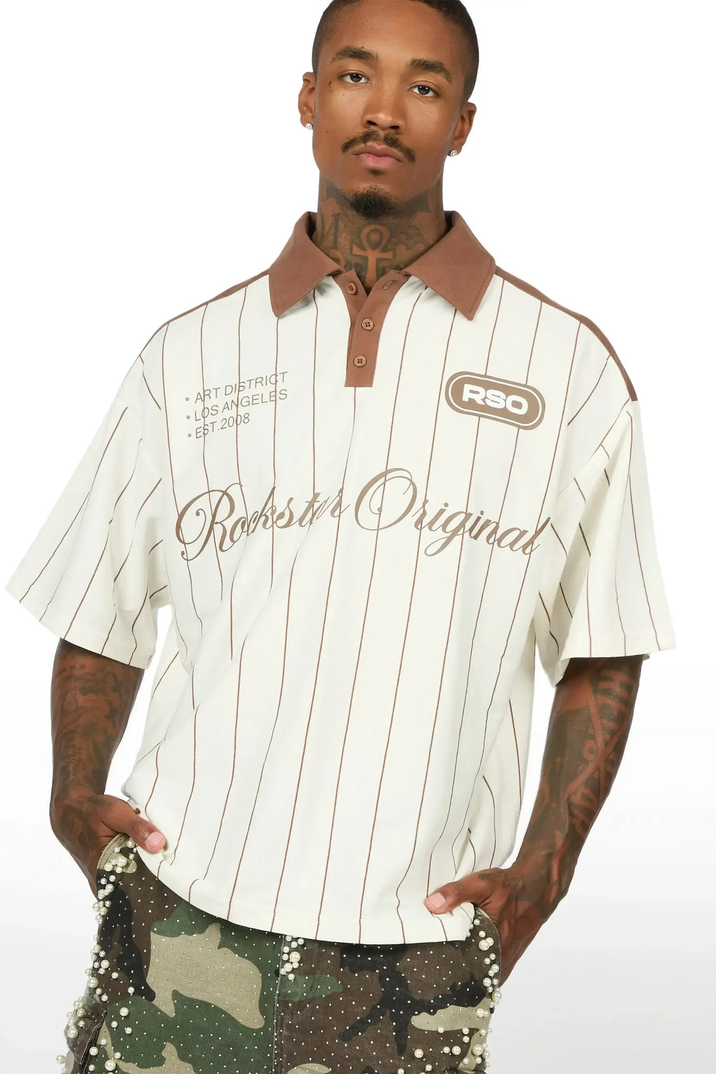 Relo Beige Polo Shirt - image 2