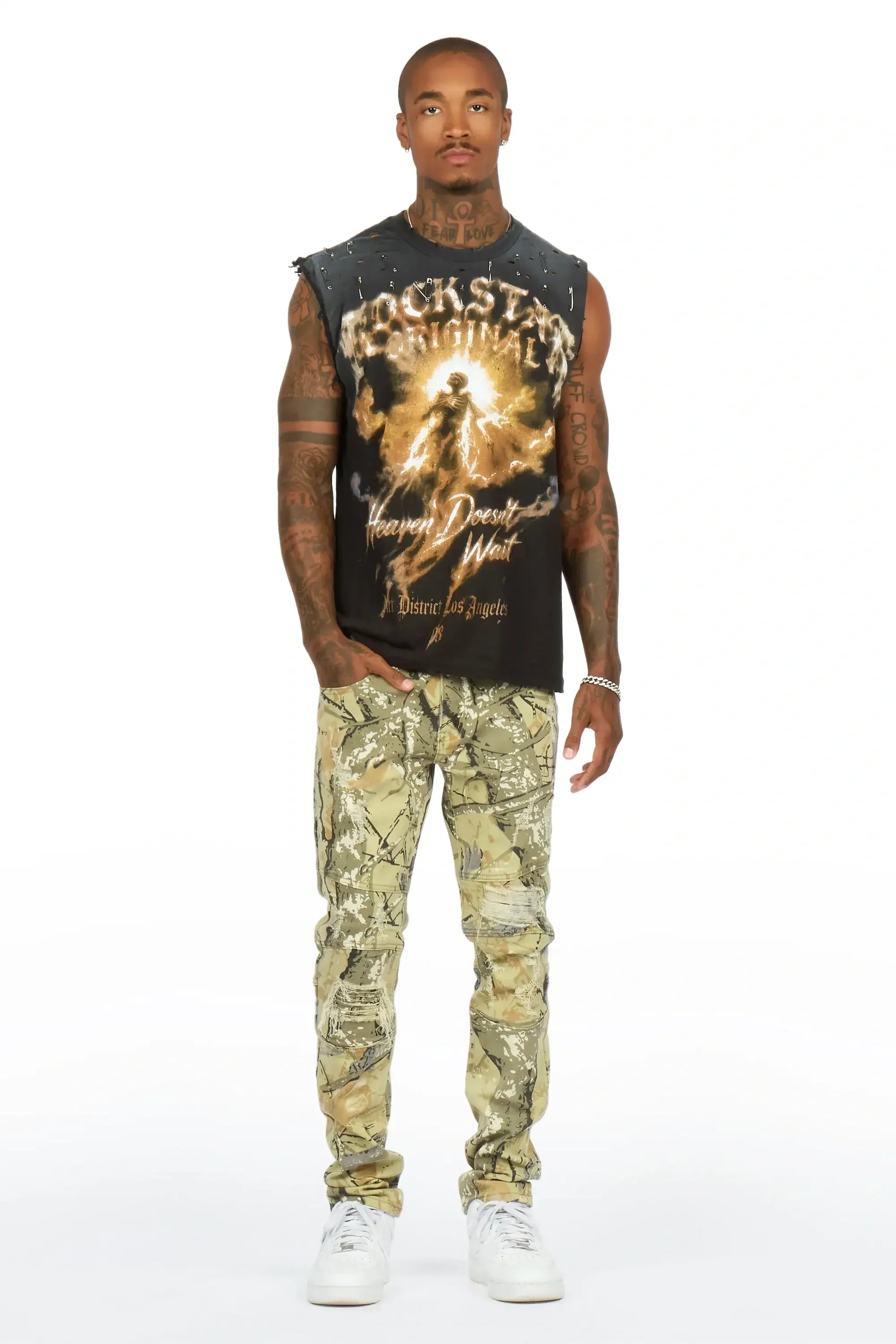 Jakito Black Oversized Cut Off T-Shirt - image 2