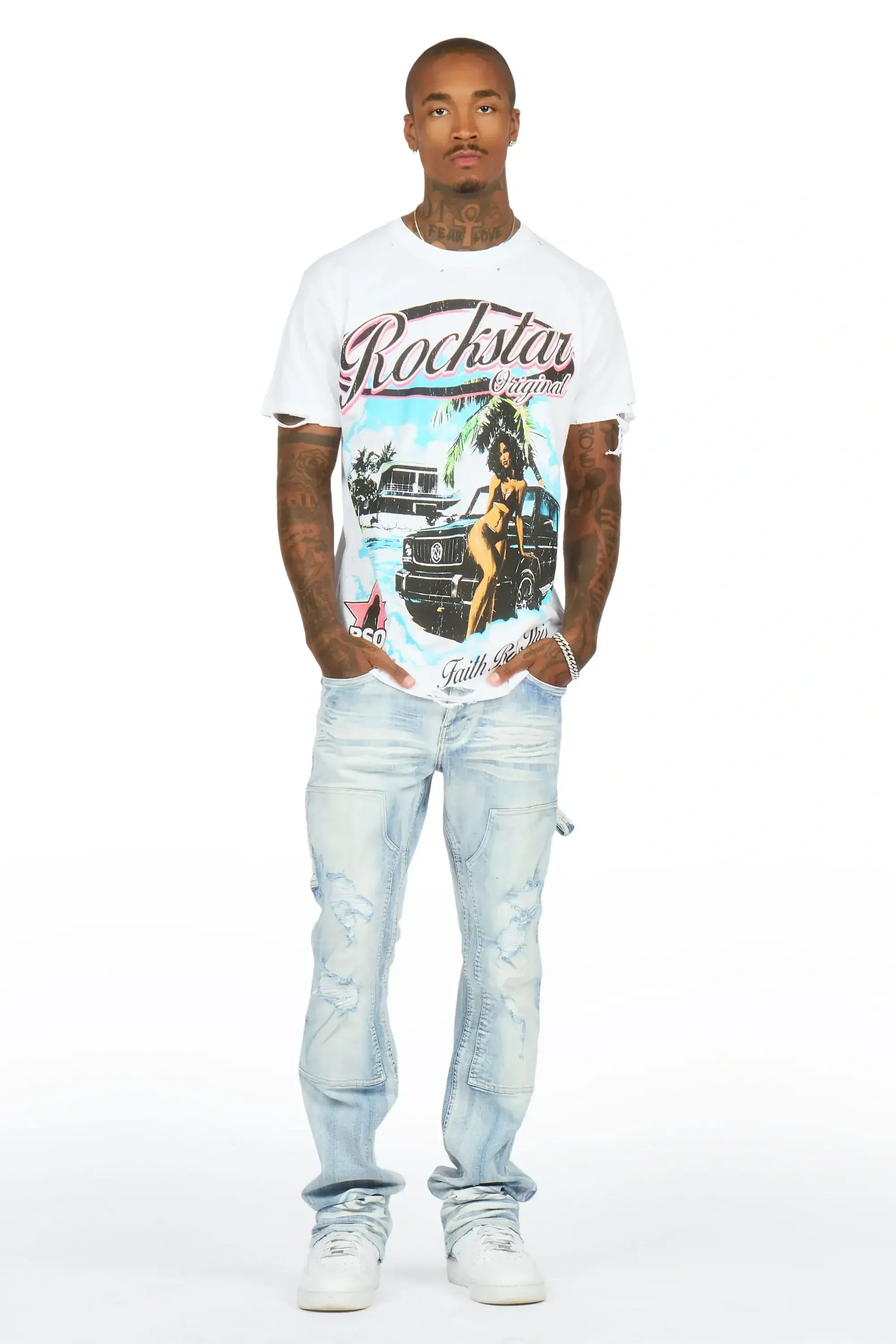 Murrell White Oversized T-Shirt - image 2