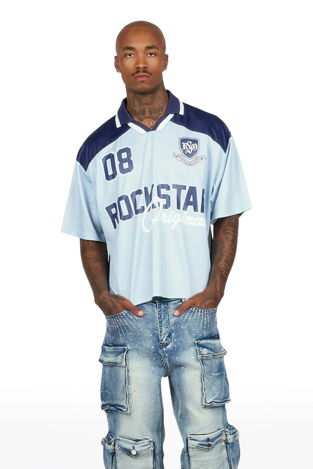Roche Light Blue World Soccer Inspired Graphic Jersey - image 2