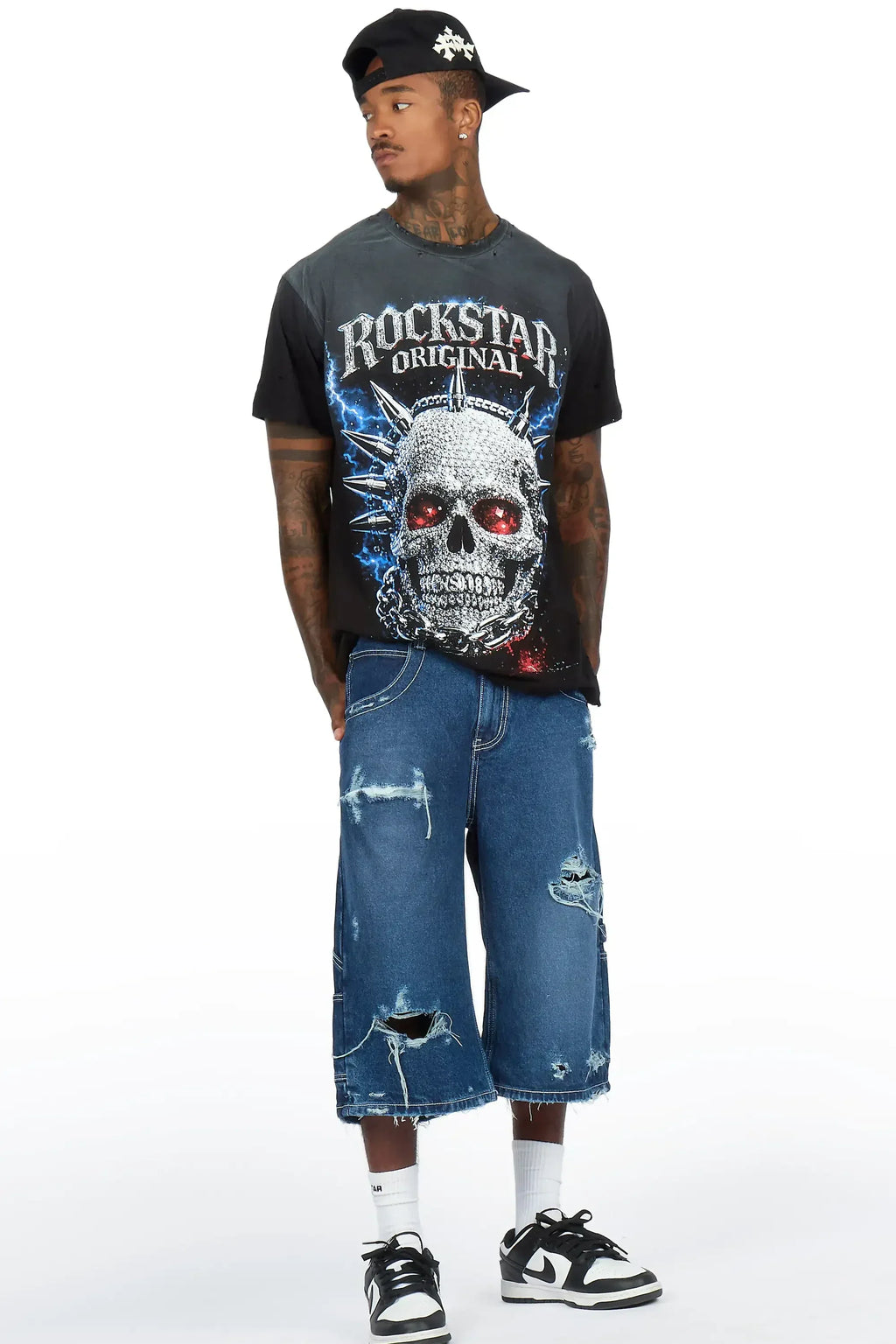 Demetrice Black Oversized Graphic T-Shirt - image 2