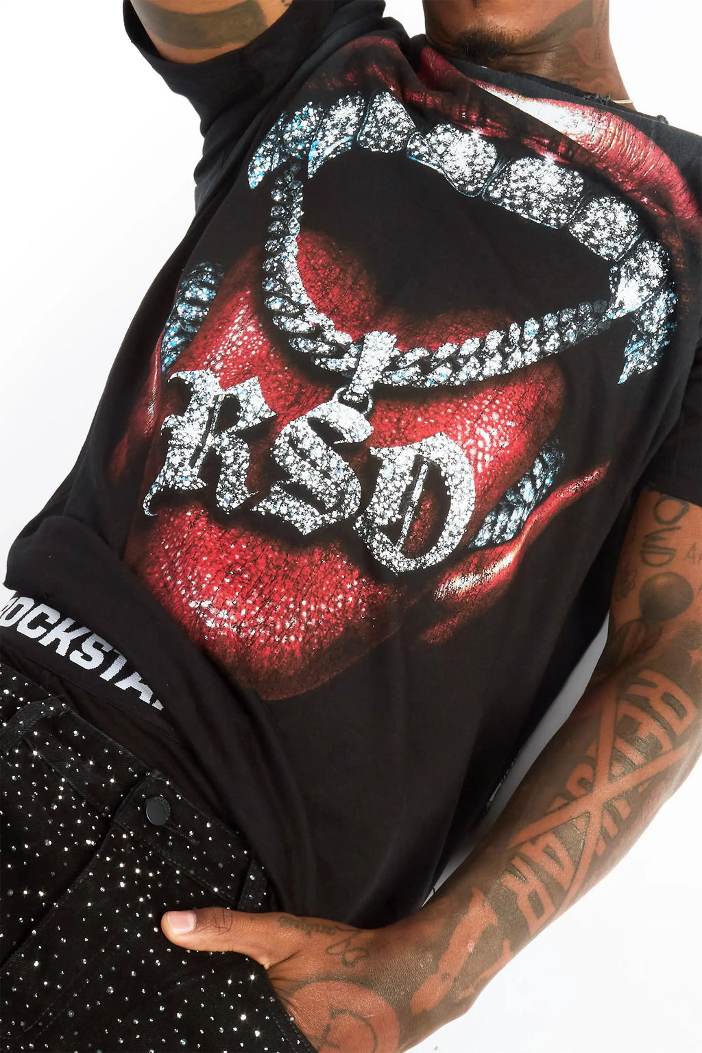Noctis Black Oversized Graphic T-Shirt - image 2