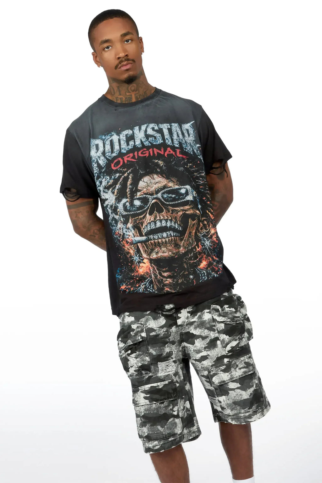 Baber Black Oversized Graphic T-Shirt - image 2