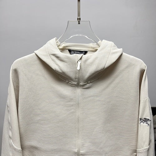 Arc'teryx Textured Full-Zip Hooded Jacket – Ivory