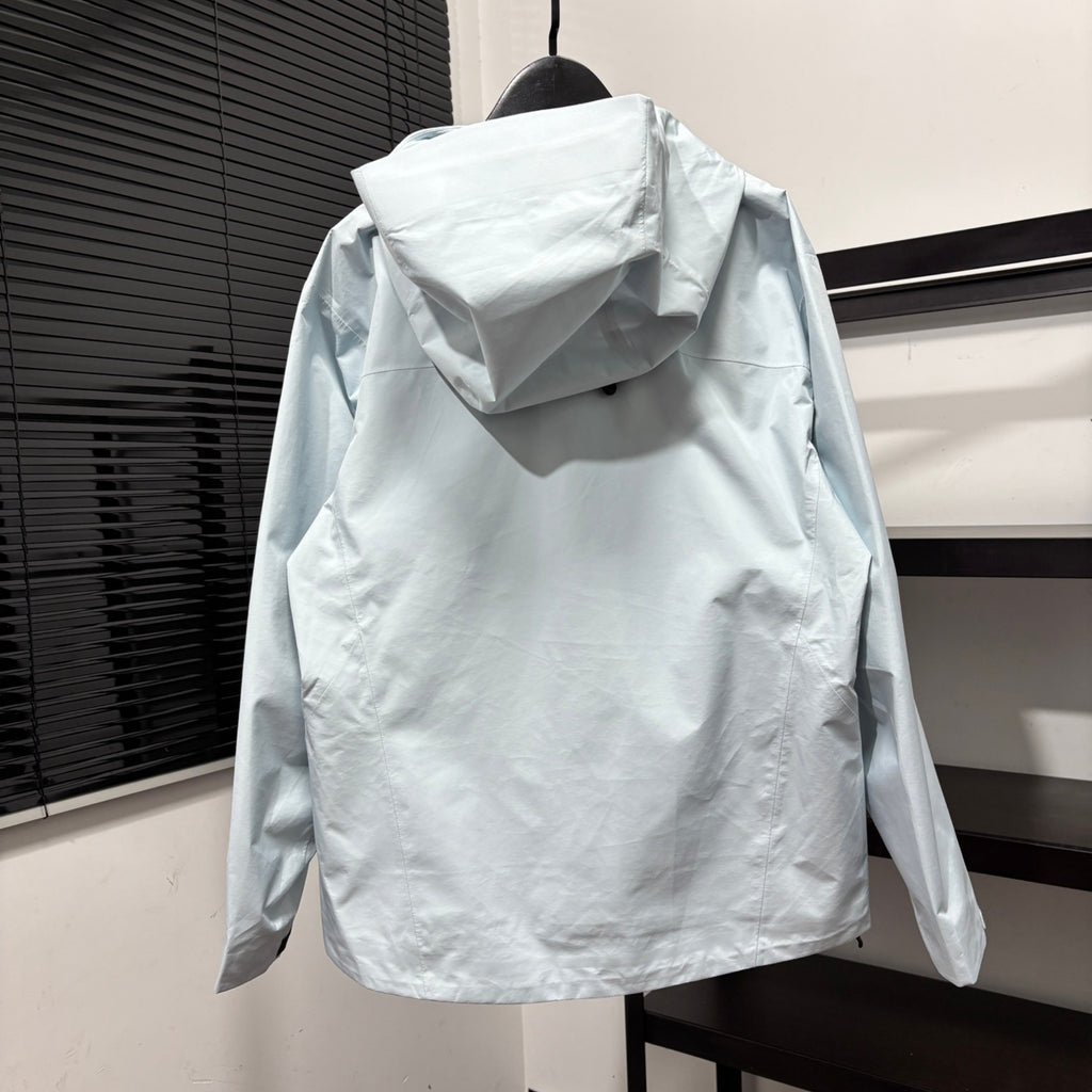 Arc'teryx Light Grey Hooded Zip-Up Jacket