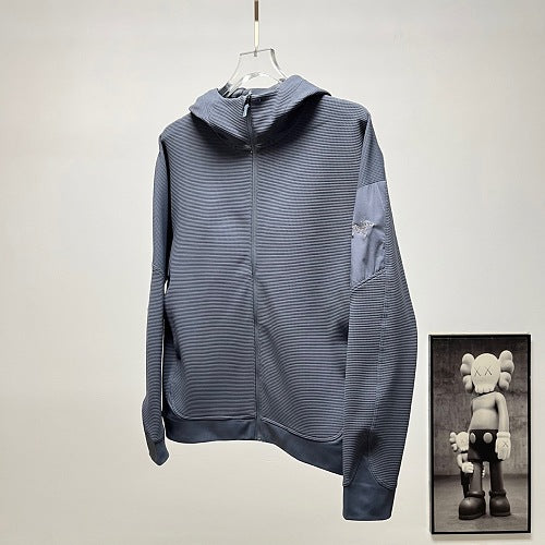 Arc'teryx Textured Full-Zip Hooded Jacket – Blue Grey