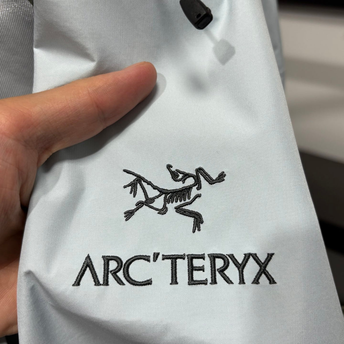 Arc'teryx Light Grey Hooded Zip-Up Jacket