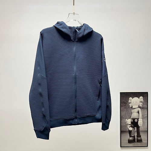 Arc'teryx Textured Full-Zip Hooded Jacket – Navy