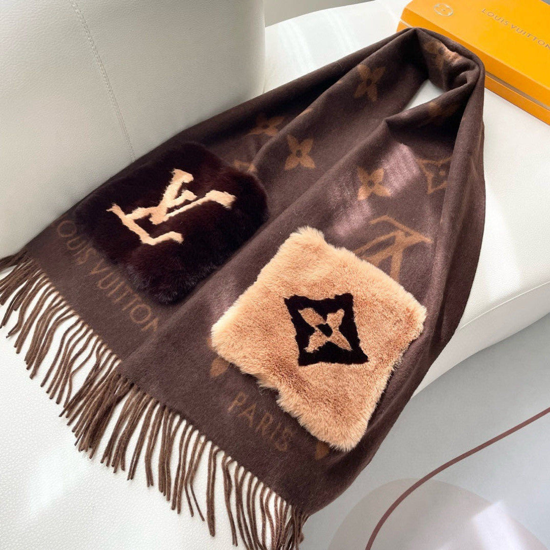 Louis Vuitton Wool Jacquard Monogram Scarf