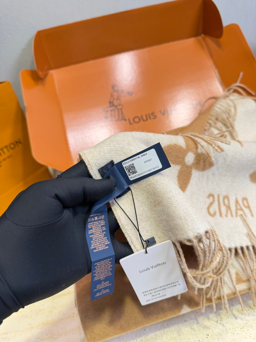 Louis Vuitton Wool Jacquard Monogram Scarf