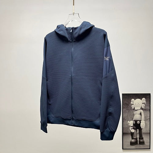 Arc'teryx Textured Full-Zip Hooded Jacket – Navy