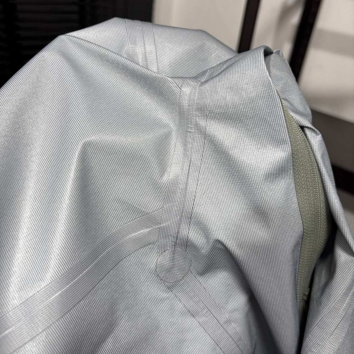 Arc'teryx Light Grey Hooded Zip-Up Jacket