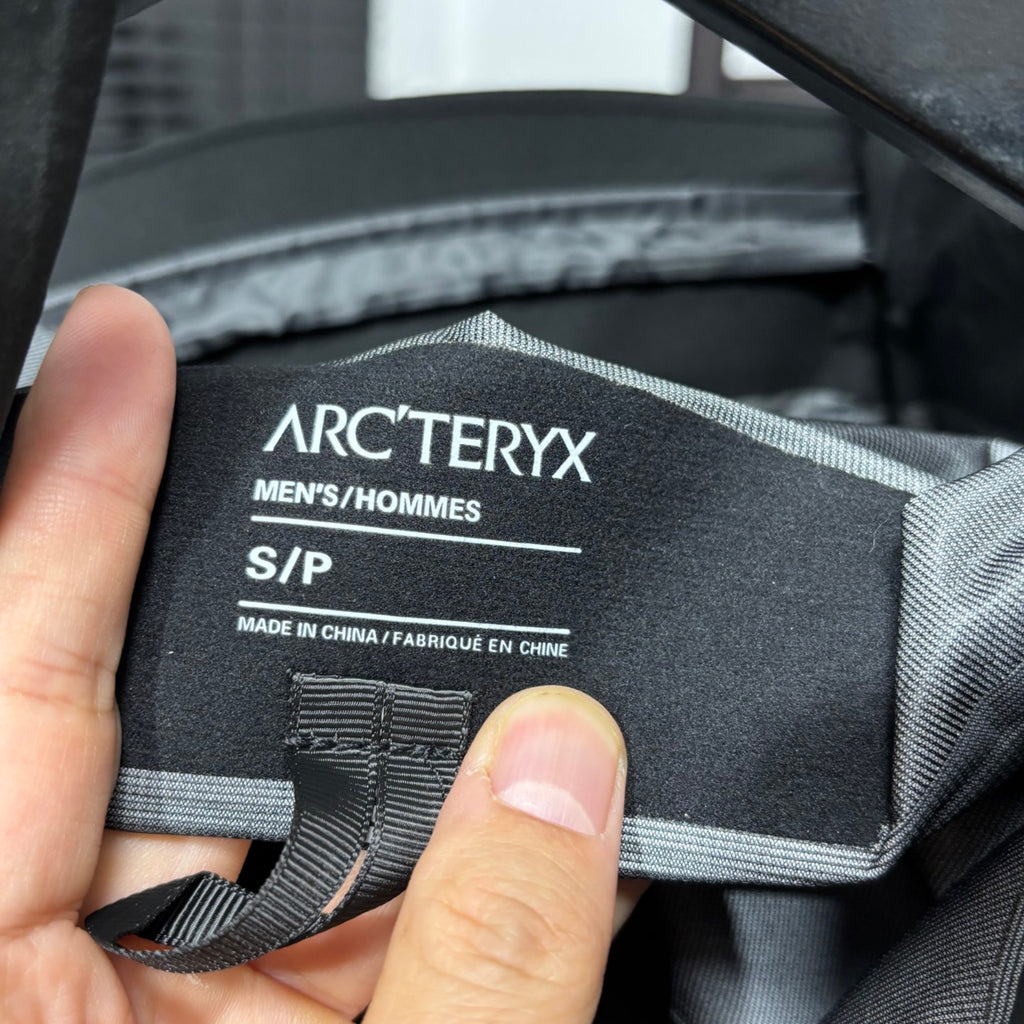 Arc'teryx Black Hooded Zip-Up Jacket