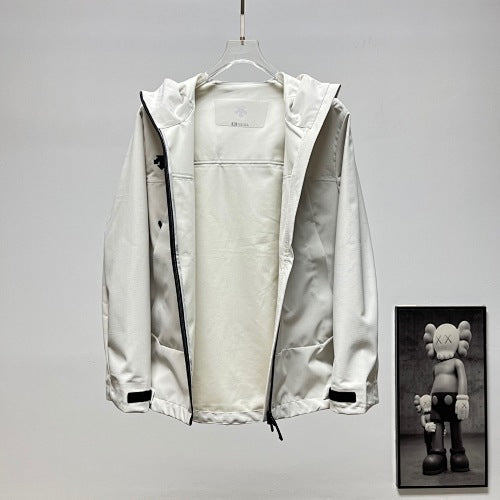 Descente Solid-Color Hooded Shell Jacket