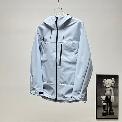 Descente Solid-Color Hooded Shell Jacket