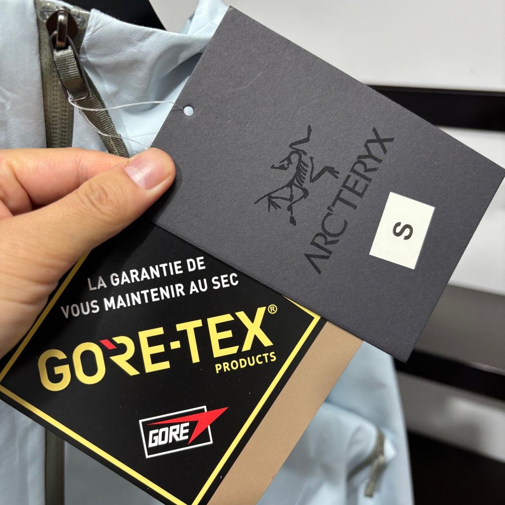Arc'teryx Light Grey Hooded Zip-Up Jacket