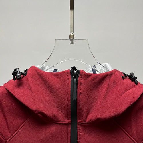 Descente Solid-Color Hooded Shell Jacket