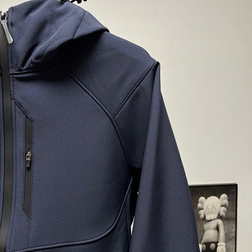 Descente Solid-Color Hooded Shell Jacket