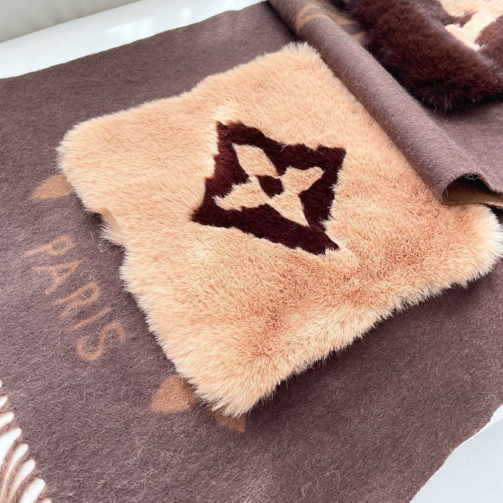 Louis Vuitton Wool Jacquard Monogram Scarf