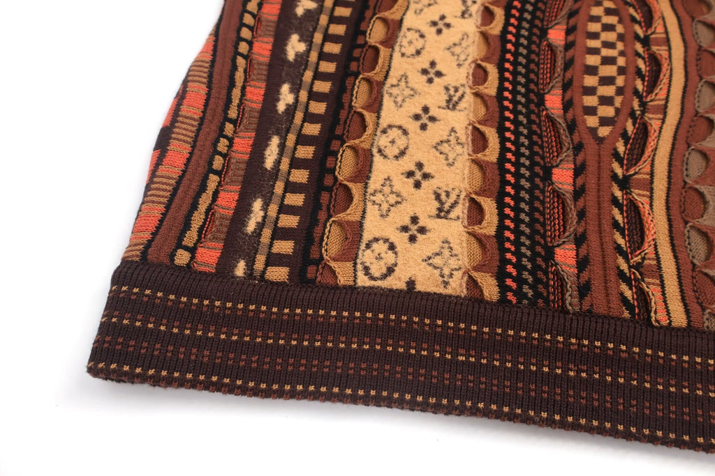 Louis Vuitton Monogram Patchwork Knit Zip Jacket