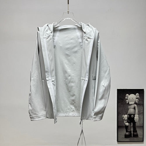 Descente Solid-Color Hooded Shell Jacket