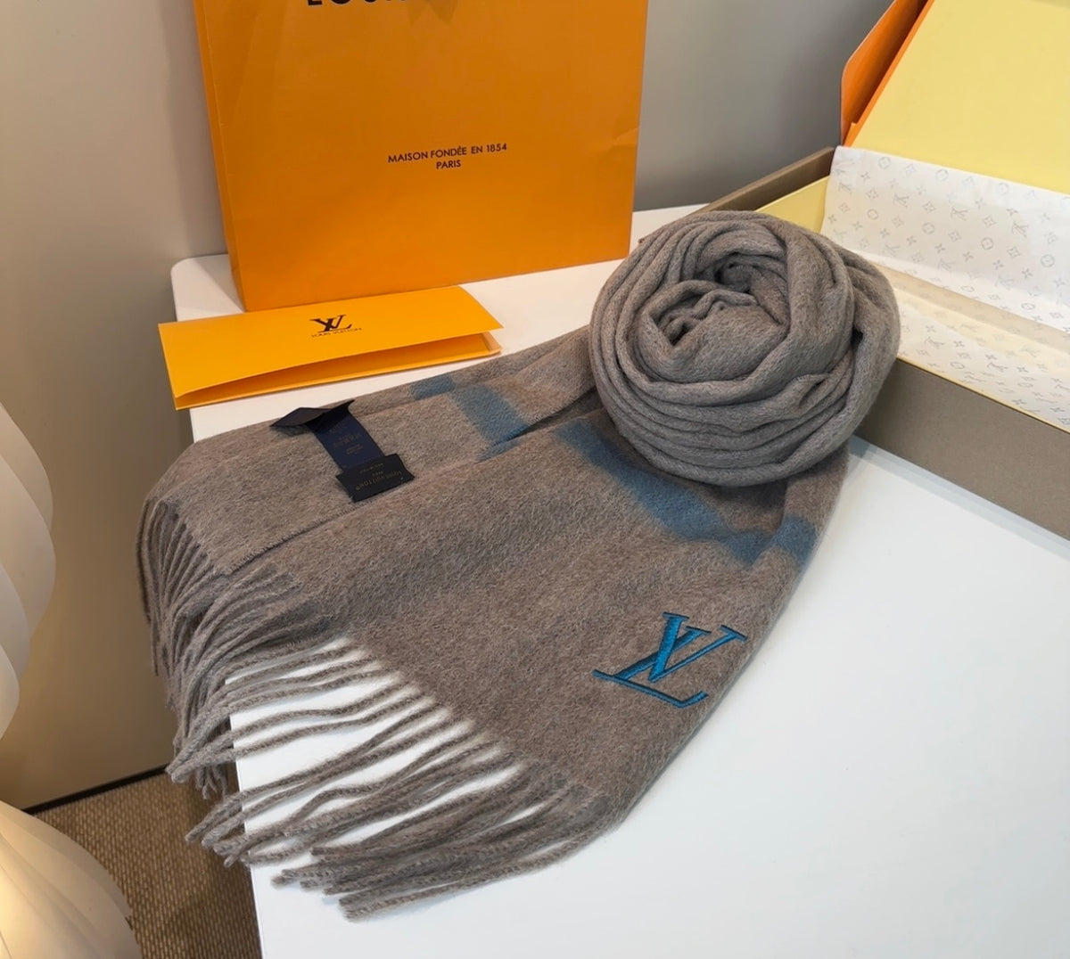 Louis Vuitton Wool Jacquard Monogram Scarf