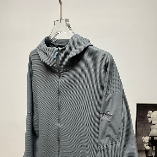 Arc'teryx Textured Full-Zip Hooded Jacket – Charcoal Grey