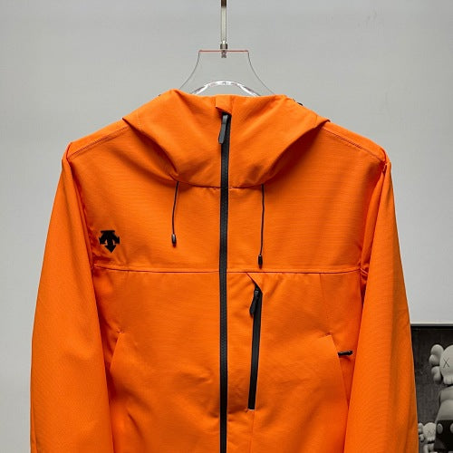 Descente Solid-Color Hooded Shell Jacket