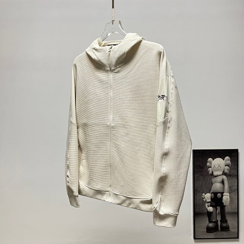 Arc'teryx Textured Full-Zip Hooded Jacket – Ivory
