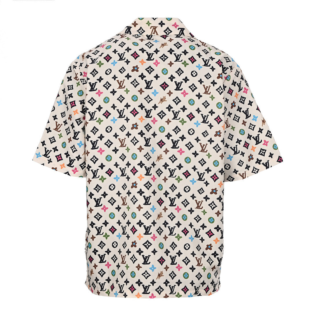 Louis Vuitton Printed Mulberry Short-Sleeve Shirt
