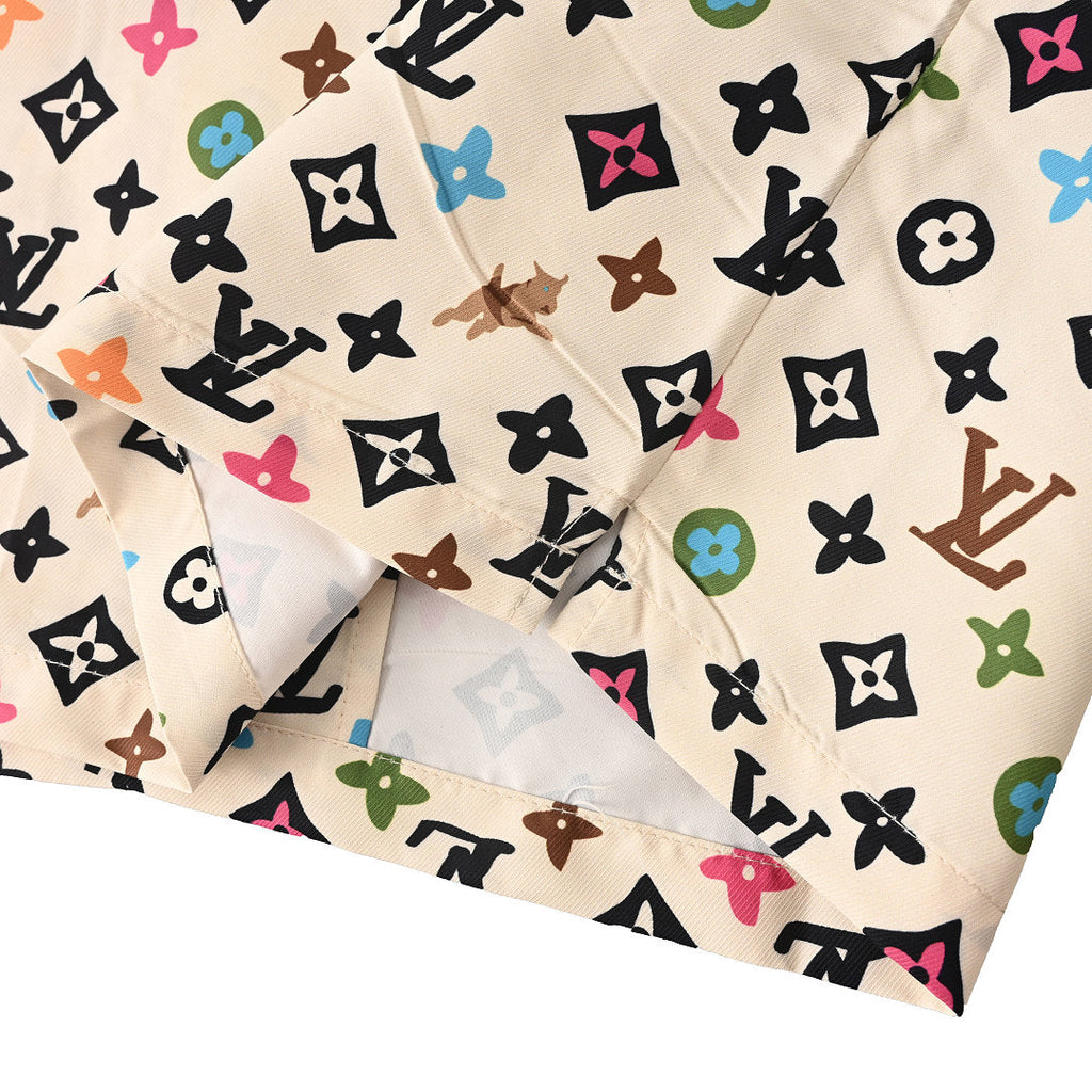Louis Vuitton Printed Mulberry Short-Sleeve Shirt
