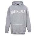 BALENCIAGA Washed Distressed Textured Print Hoodie