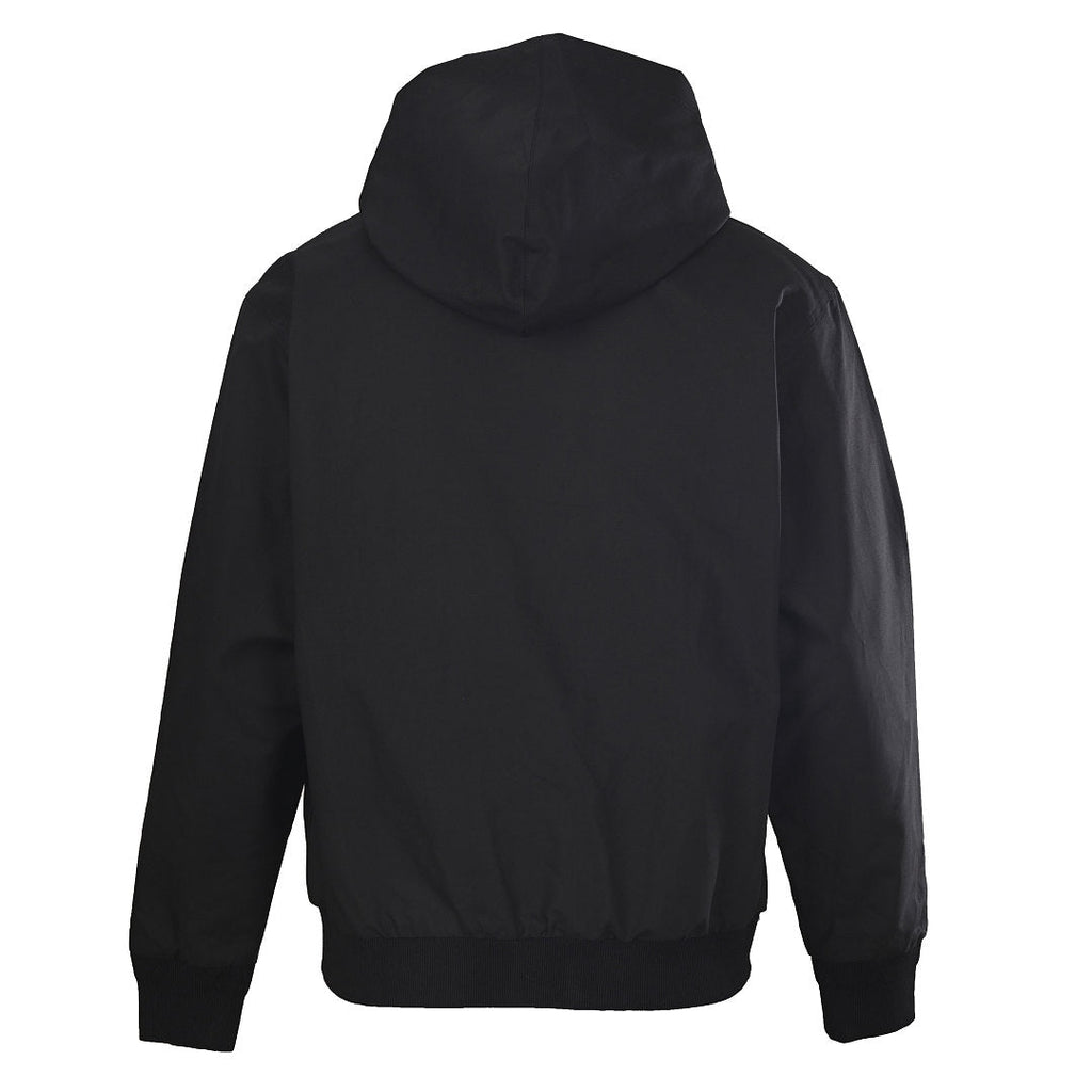 Gucci GG Supreme Reversible Hooded Zip Jacket in Black Canvas