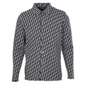 Dior Oblique All-Over Jacquard Long-Sleeve Shirt Black & White