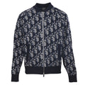 Dior Oblique Large-Scale Jacquard Zip-Up Jacket Navy