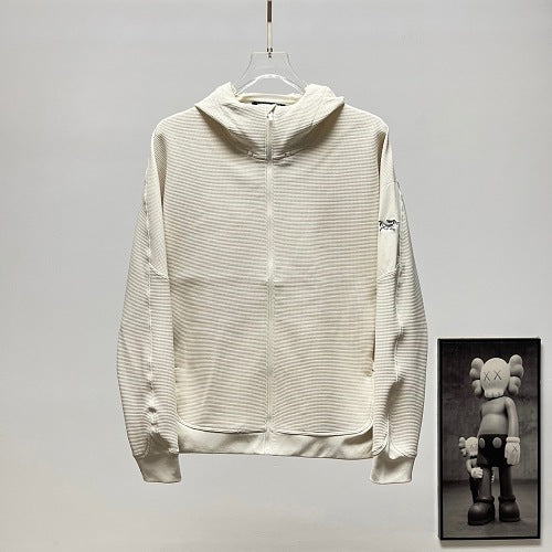 Arc'teryx Textured Full-Zip Hooded Jacket – Ivory