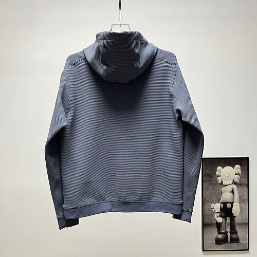 Arc'teryx Textured Full-Zip Hooded Jacket – Blue Grey