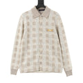 Louis Vuitton Cream Textured Knit Cardigan