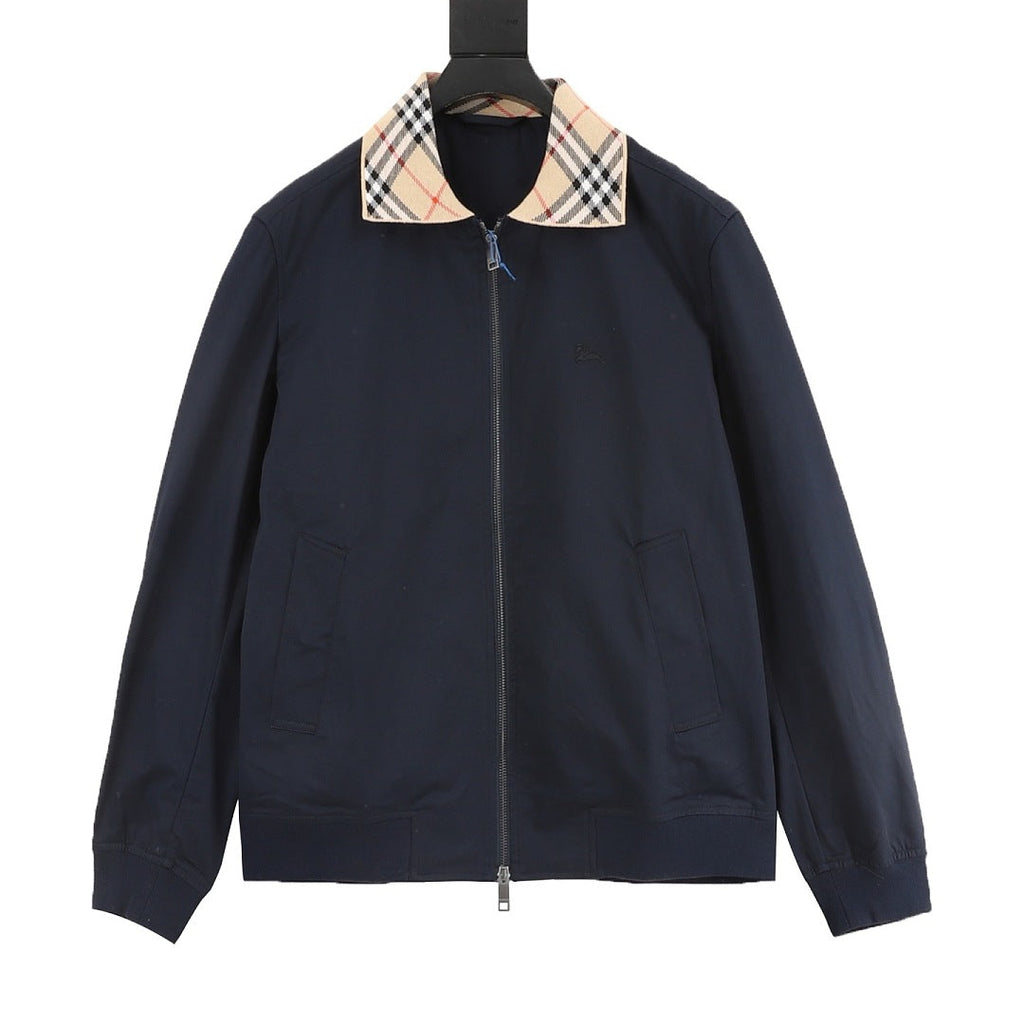 BURBERRY BBR Two-Tone Check Lapel Jacket