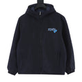 Fendi Navy Reversible FF Monogram Hooded Jacket