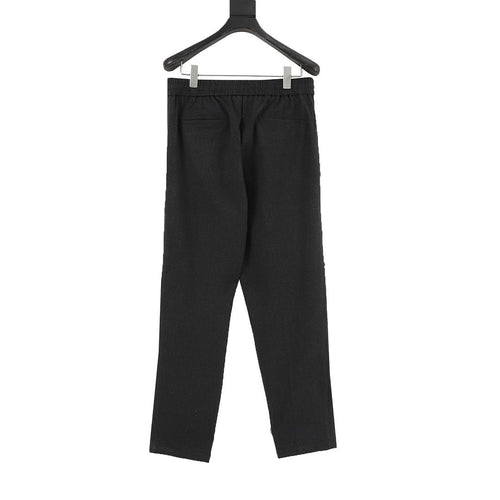Brunello Cucinelli Drawstring Herringbone Linen Trousers