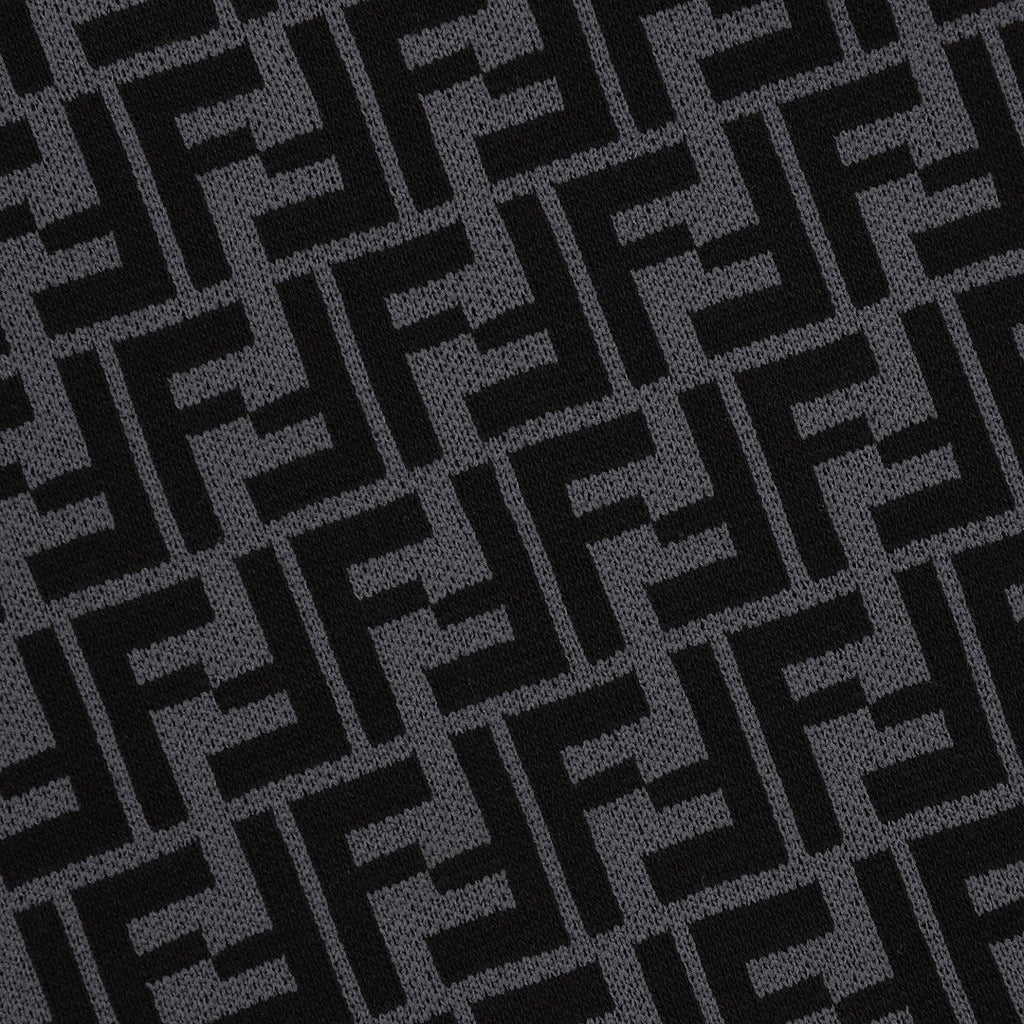 Fendi Black & Grey FF Monogram Crewneck T-Shirt